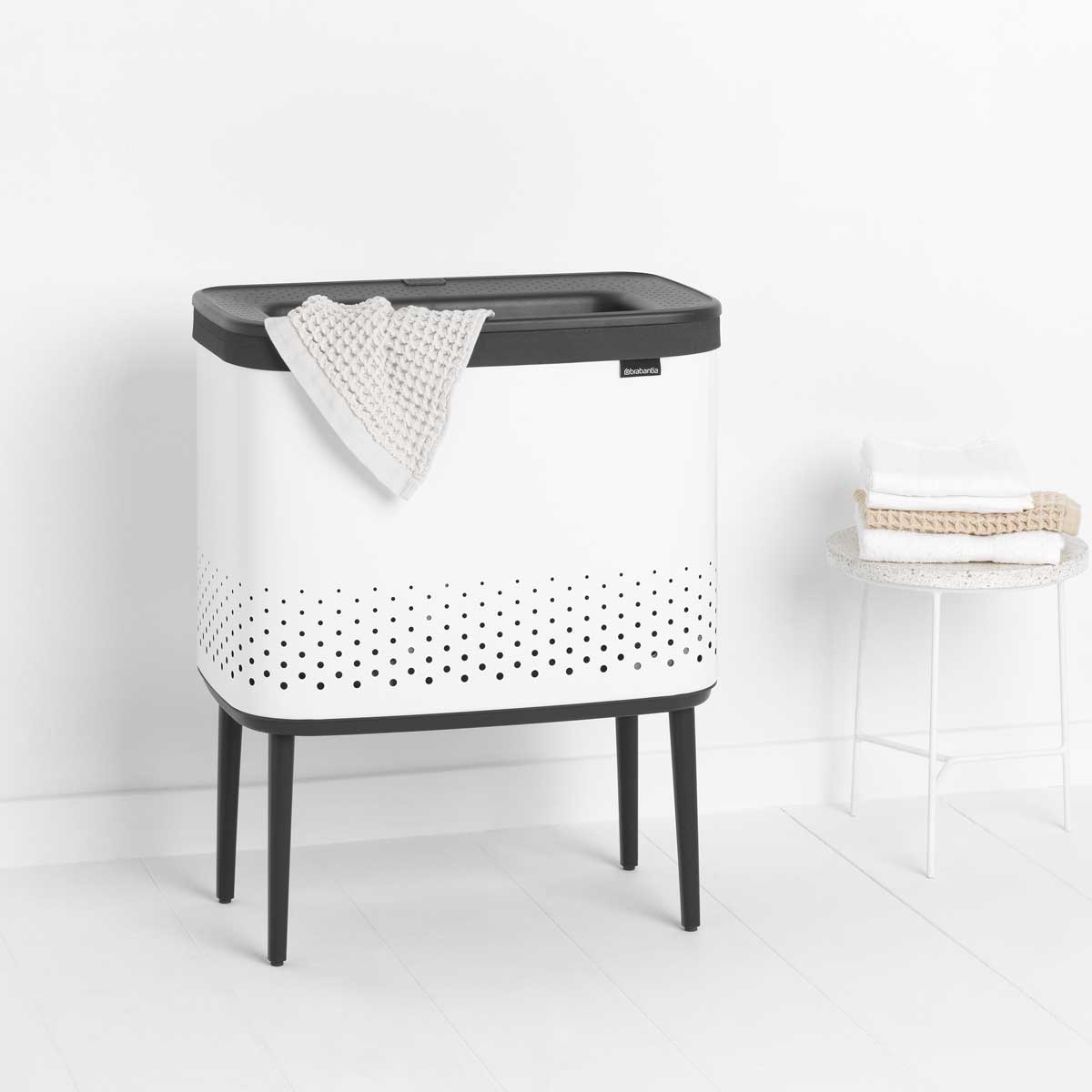 סל כביסה BO לבן 60 ליטר Brabantia
