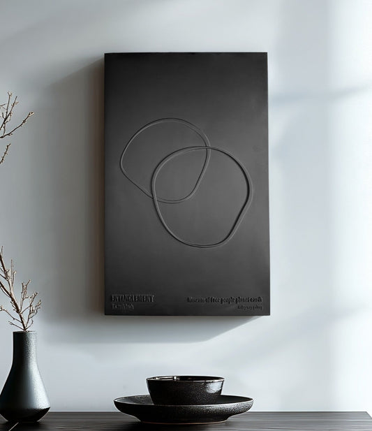 תמונות קיר בינונית טבעת צבע שחור