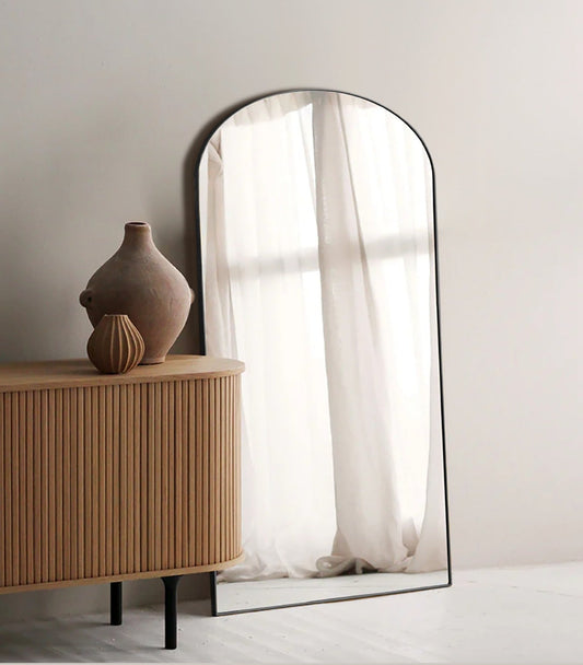 מראה | חצי מעוגלת גוף רחבה צבע שחור