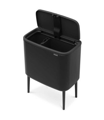BO טאץ פח הפרדה 11+23 ליטר שחור מט Brabantia
