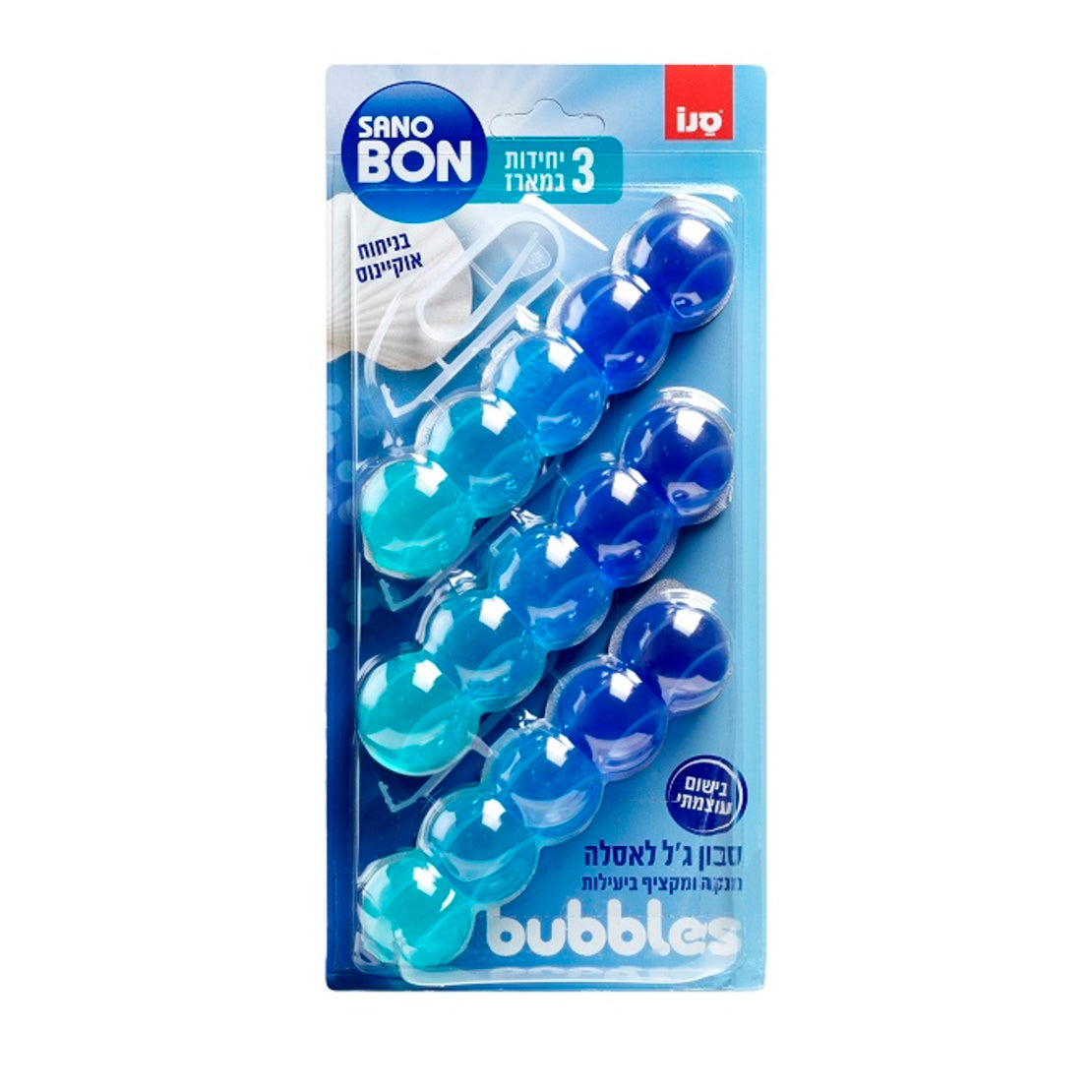 סנובון Bubbles סבון ג'ל לאסלה במארז שלישיה בניחוח אוקיינוס