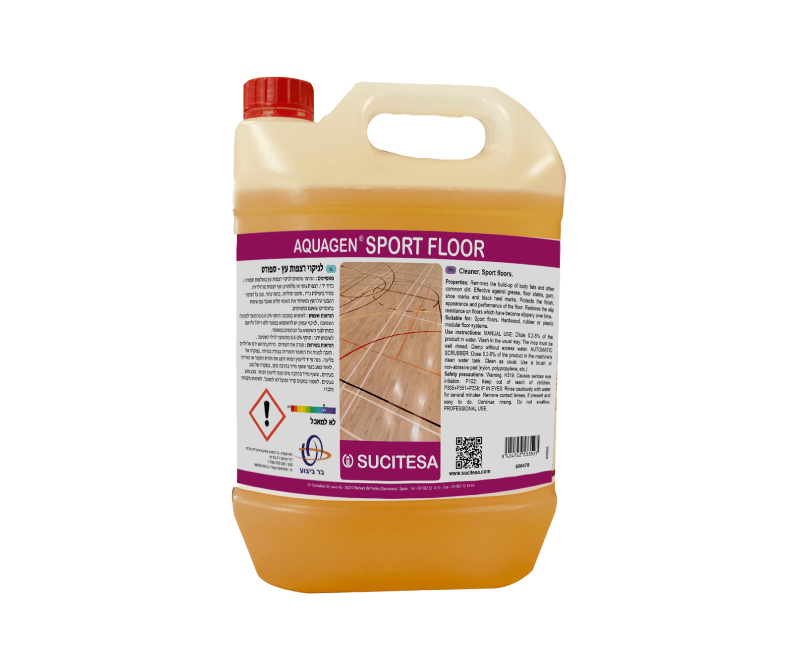 SUCITESA SPORT – חומר ניקוי למשטחי פרקט לספורט