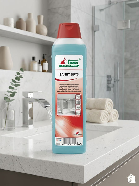 Green Care Tana Sanet BR75 – נוזל שטיפה מרוכז לניקוי וחיטוי כלים סניטריים