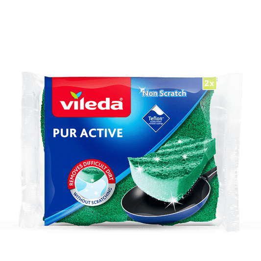 וילדה – ספוגיות פיור אקטיב ללא שריטות 2 יחידות