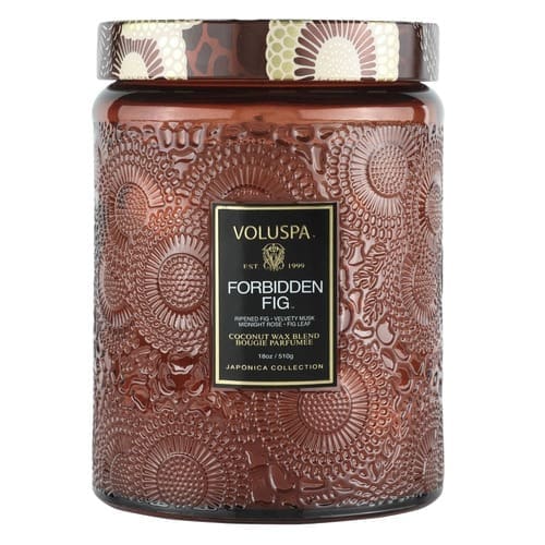 נר ריחני בצנצנת זכוכית 510 גרם – Forbidden Fig VOLUSPA
