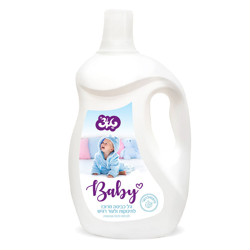 טאצ’ BABY ג‘ל כביסה מרוכז לתינוקות ולעור רגיש – 3 ליטר