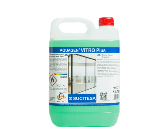 ויטרו פלוס VITRO PLUS – תרסיס לניקוי והברקת חלונות ומשטחי נאנו מונע טביעות אצבע.
