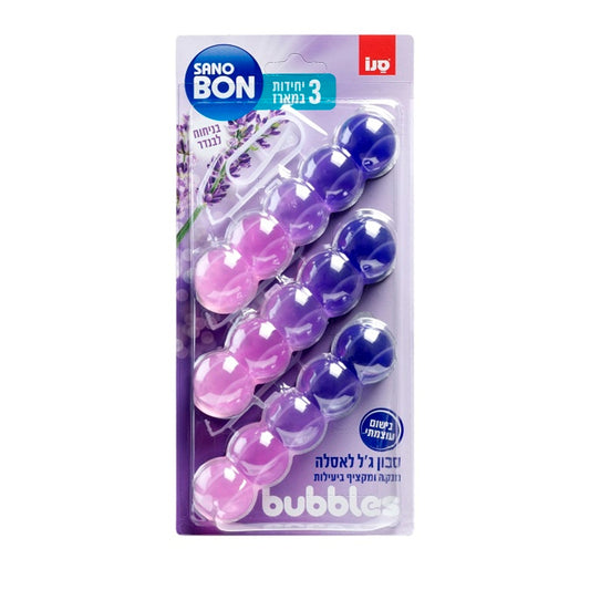 סנובון Bubbles סבון ג'ל לאסלה במארז שלישיה בניחוח לבנדר
