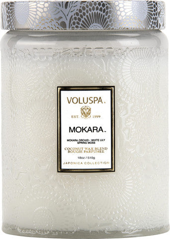 נר ריחני בצנצנת זכוכית 510 גרם – Mokara VOLUSPA