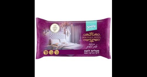 Shiny - מטליות לחות לרצפה בניחוח בית מלון - סך הכל 10 יחידות