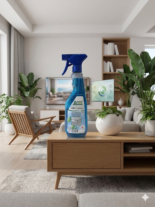 TANET MULTICLEAN GREEN CARE – חומר ניקוי LCD, מסכים ומשטחי ננו ללא סימנים