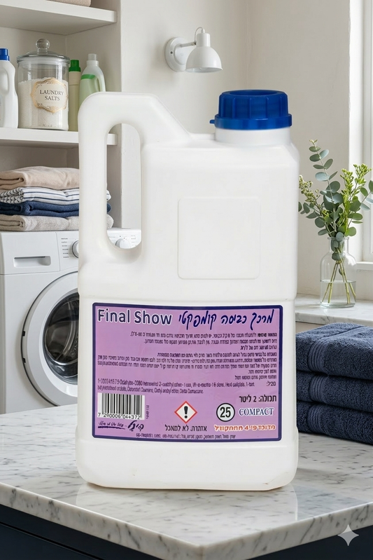 מרכך כביסה פינל – ריח מרענן, רכות מושלמת ושמירה על הבדים לאורך זמן